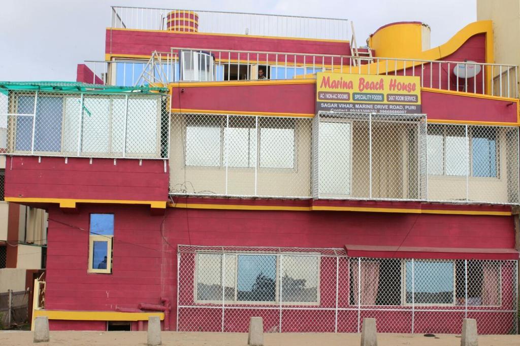Hotel Marina Beach House Puri Exterior foto
